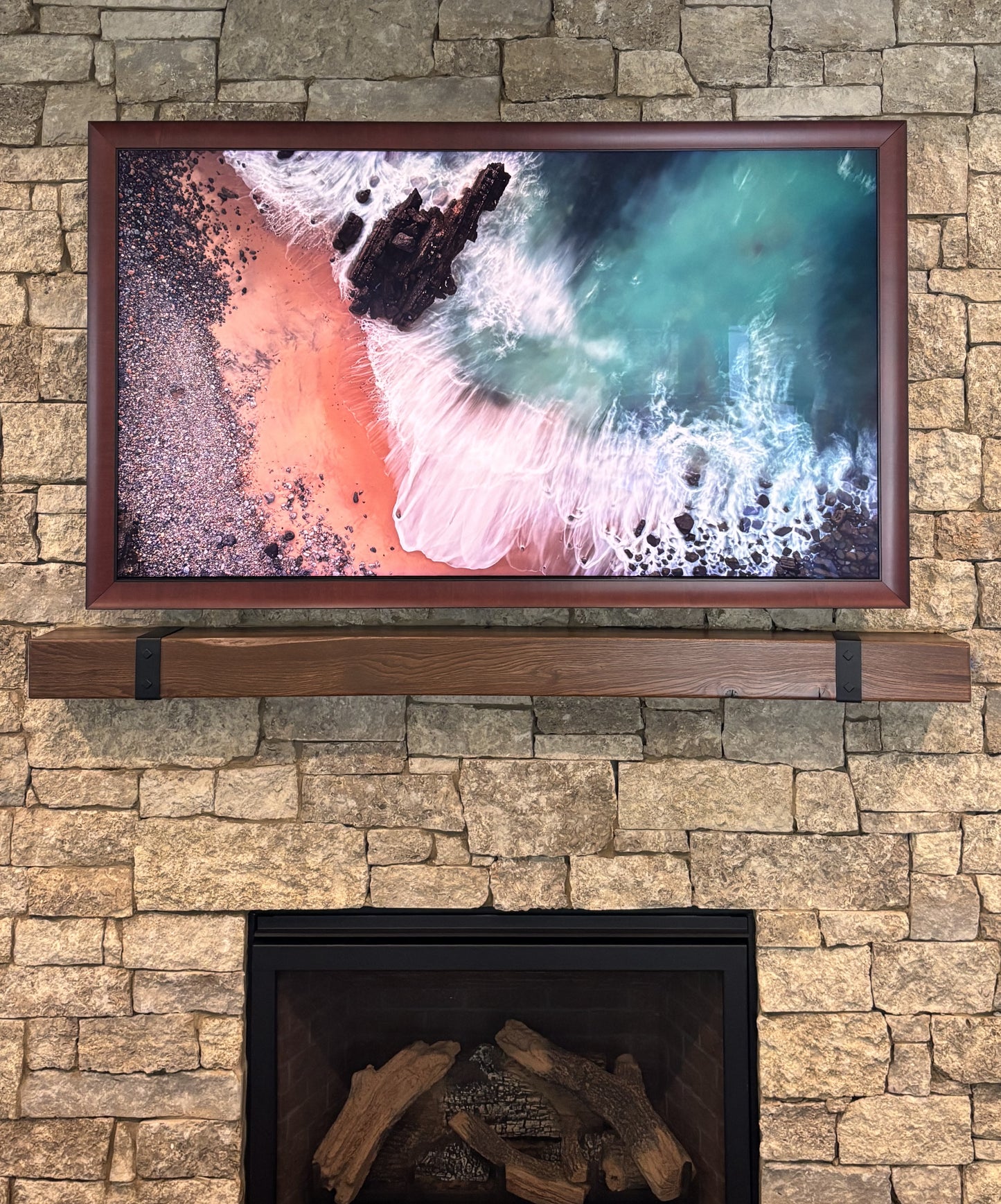 Mahogany - Deluxe Picture Frame for Samsung "The Frame" (2021+)