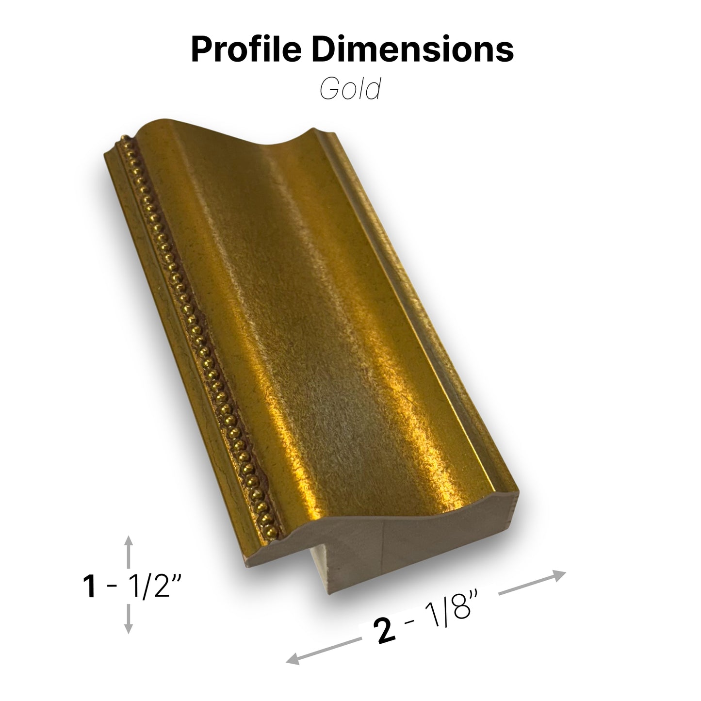 Gold - Deluxe Picture Frame for Samsung "The Frame" (2021+)