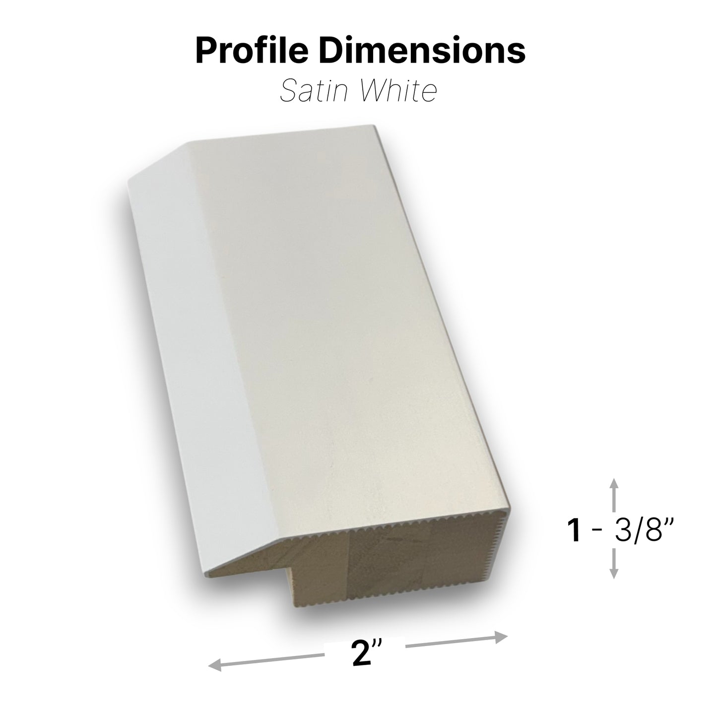 Satin White - Deluxe Picture Frame for Samsung "The Frame" (2021+)