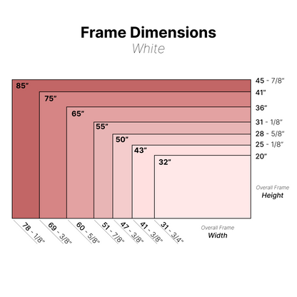 Satin White - Deluxe Picture Frame for Samsung "The Frame" (2021+)